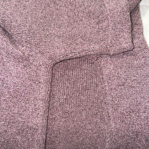 Crazy Horse LP Lavender Purple Heathered Cuffed Quarter Sleeve Cardigan - Picture 12 of 12